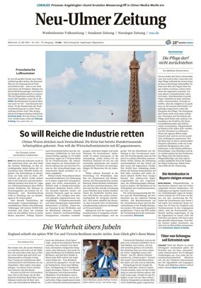 Cover of Neu-Ulmer Zeitung