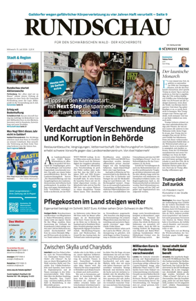 Cover of Rundschau fur den Schwabischen Wald – Der Kocherbote