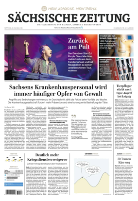 Cover of Sachsische Zeitung (Bautzen Kamenz & Bischofswerda)