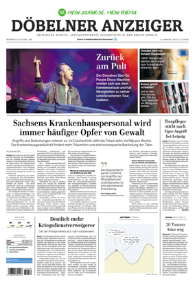 Cover of Sachsische Zeitung (Dobeln)
