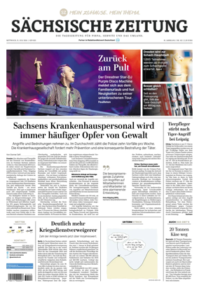 Cover of Sachsische Zeitung (Pirna Sebnitz)