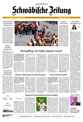 Cover of Schwabische Zeitung (Alb-Donau)
