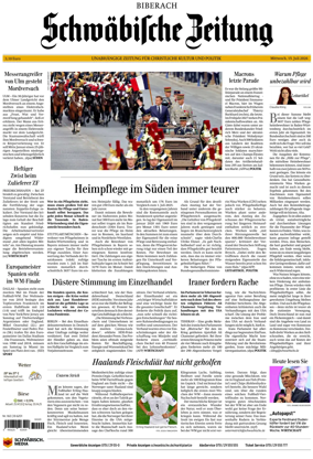 Cover of Schwabische Zeitung (Biberach)
