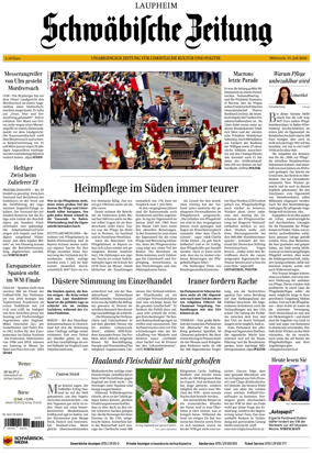 Cover of Schwabische Zeitung (Laupheim)