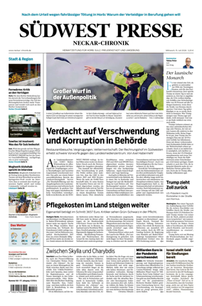 Cover of SUDWEST PRESSE - Neckar-Chronik