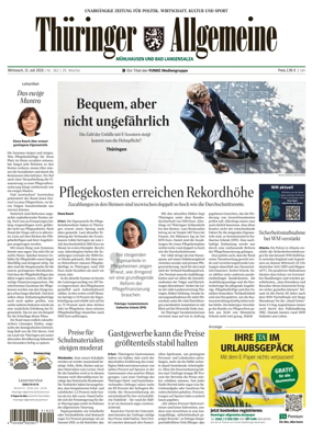 Cover of Thuringer Allgemeine (Muhlhausen und Bad Langensalza)