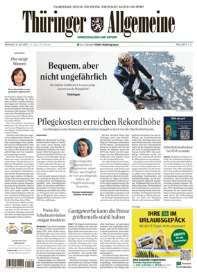 Cover of Thuringer Allgemeine (Sonderhausen und Artern)