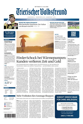 Cover of Trierischer Volksfreund