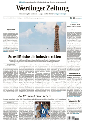 Cover of Wertinger Zeitung