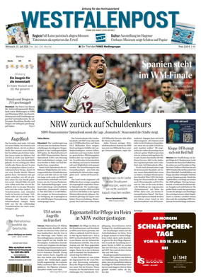 Cover of Westfalenpost (Brilon)