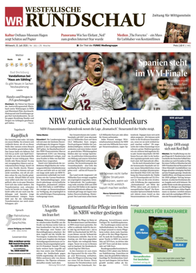 Cover of Westfalische Rundschau (Bad Berleburg Wittgenstein)