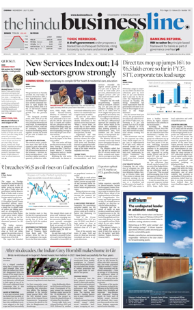 Cover of BusinessLine (Chennai)