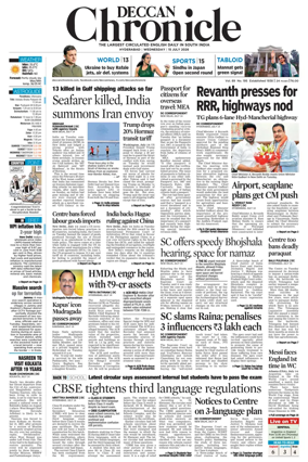 Cover of Deccan Chronicle