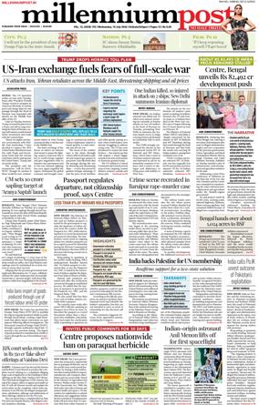 Cover of Millennium Post (Kolkata)