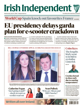Cover of Irish Independent