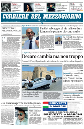 Cover of Corriere del Mezzogiorno (Puglia)