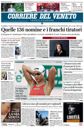 Cover of Corriere del Veneto (Vicenza e Bassano)