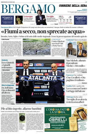 Cover of Corriere della Sera (Bergamo)