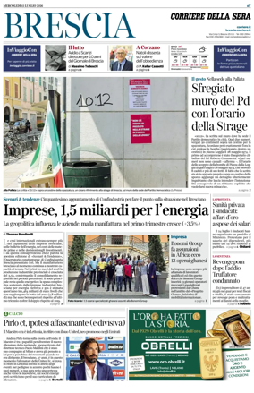Cover of Corriere della Sera (Brescia)