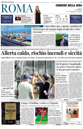 Cover of Corriere della Sera (Roma)