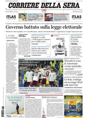 Cover of Corriere della Sera