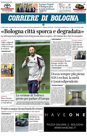 Cover of Corriere di Bologna
