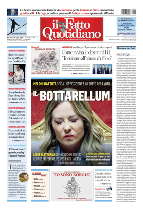 Cover of Il Fatto Quotidiano