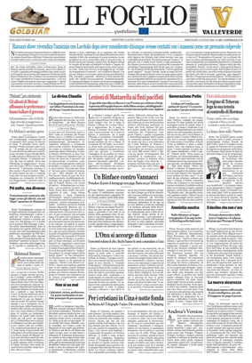 Cover of Il Foglio Quotidiano