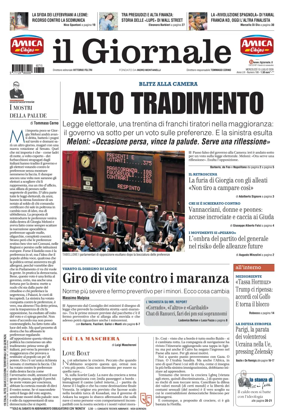 Cover of Il Giornale (Italy)