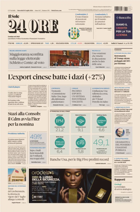 Cover of Il Sole 24 Ore