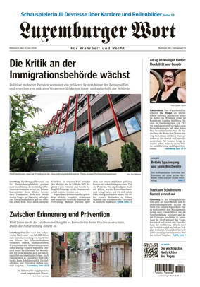 Cover of Luxemburger Wort