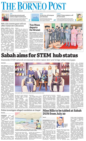 Cover of The Borneo Post (Sabah)