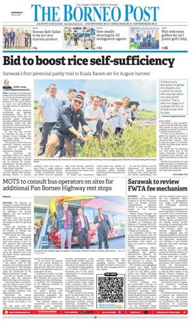 Cover of The Borneo Post (Sarawak)