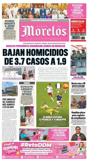 Cover of Diario de Morelos