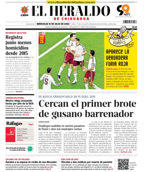 Cover of El Heraldo de Chihuahua