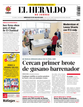 Cover of El Heraldo de Juarez