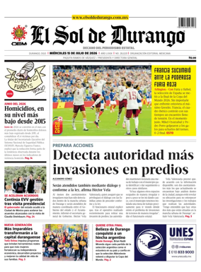 Cover of El Sol de Durango