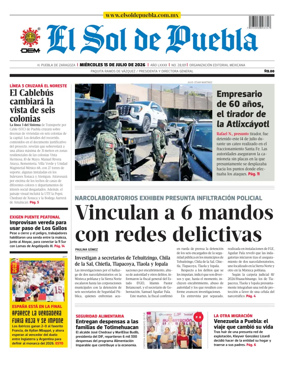 Cover of El Sol de Puebla