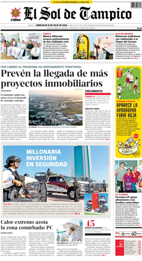 Cover of El Sol de Tampico