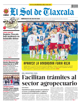 Cover of El Sol de Tlaxcala