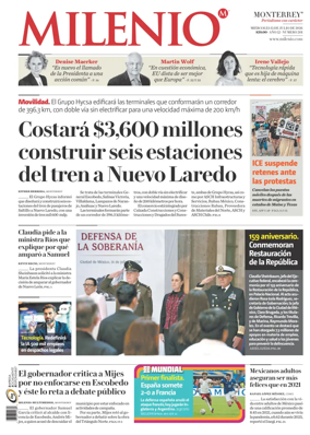 Cover of Milenio Monterrey