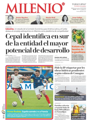 Cover of Milenio Tamaulipas