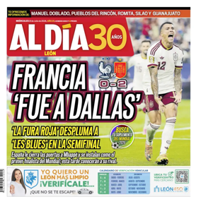 Cover of Periodico Al Dia (Leon)