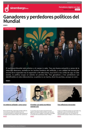 Cover of Sin Embargo Opinion