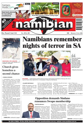 Cover of The Namibian