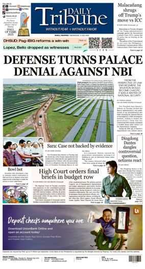 Cover of Daily Tribune (Philippines)