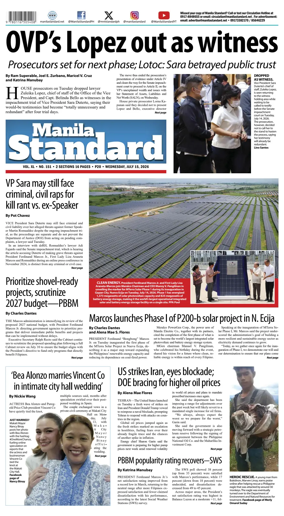 Cover of Manila Standard