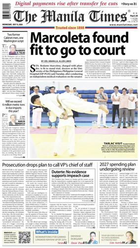 Cover of The Manila Times