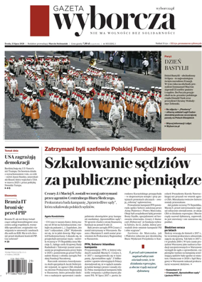 Cover of Gazeta Wyborcza
