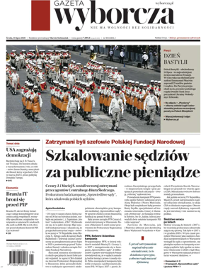 Cover of Gazeta Wyborcza Stoleczna
